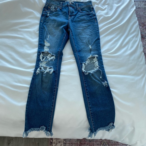 Pistola High-waisted Ripped Cropped Jeans - Picture 3 of 6